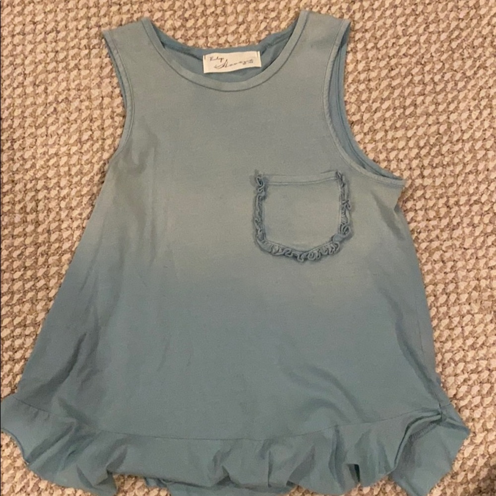Teal vintage Havana tank top